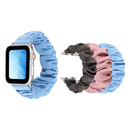 Cloth And Stainless Steel Loop Band For Apple Watch 38-45mm