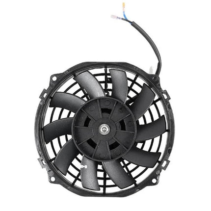 Car Transmission Oil Cooling Fan With Mounting Kit black 9-blade axial fan with wiring and mounting points for radiator cooling