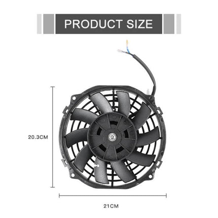 Car Transmission Oil Cooling Fan With Mounting Kit - 21cm x 20.3cm axial cooling fan with wiring and mounting bracket for transmission oil cooling