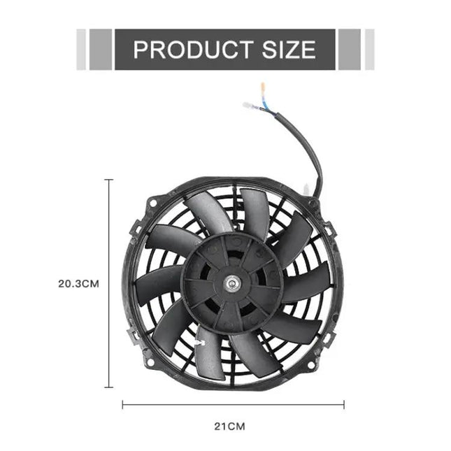 Ventilateur de refroidissement d'huile de transmission de voiture avec kit de montage