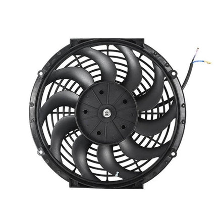 Car Transmission Oil Cooling Fan With Mounting Kit - black electric cooling fan assembly for transmission oil cooling, compact mounting kit ready