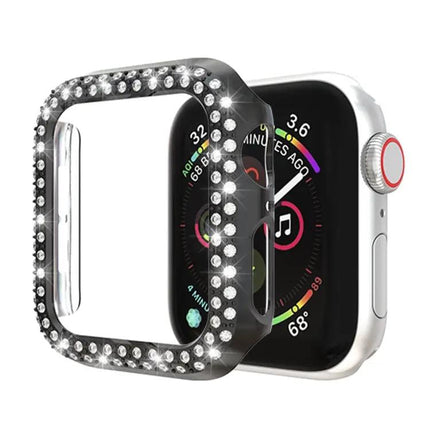 Double Row Diamond PC Protective Case For Apple Watch 40mm