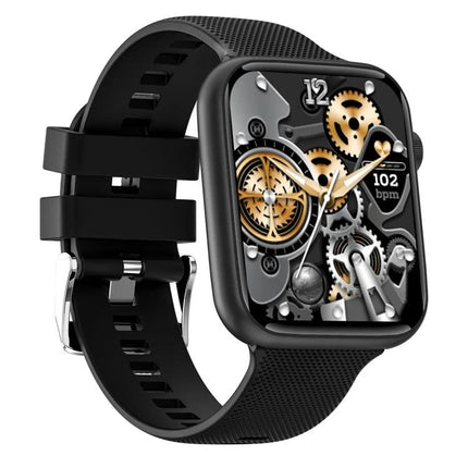 HT15 Smart Watch for Everyday Health and Activity Tracking - black smartwatch showing heart rate 102 bpm and mechanical-style watch face