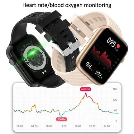 HT15 Smart Watch for Everyday Health and Activity Tracking – dual-color watches showing heart rate and blood oxygen monitoring with activity graph