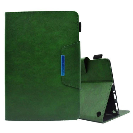 Suede Leather Protective Case for Samsung Galaxy Tab A 8.0 2019 in green PU leather with stand, card slots and TPU inner shell
