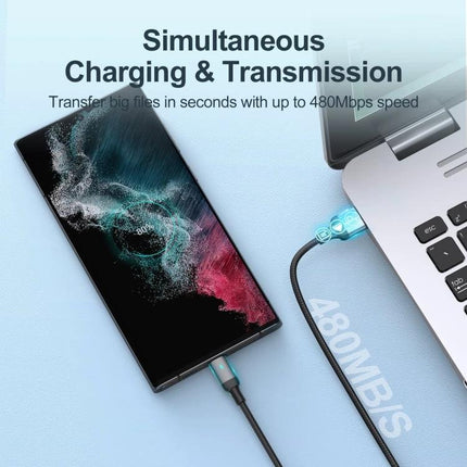 JOYROOM USB-C Charging Cable for Everyday Device Connections – phone charging and 480Mbps data transfer to laptop, durable 3A cable
