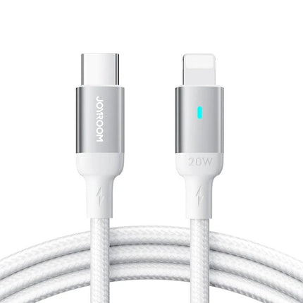 Joyroom Cable for Daily Device Charging and Data Transfer - Type-C to 8 Pin 20W braided charging and data sync cable