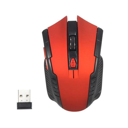 Wireless Mouse with Adjustable DPI for Everyday Office Work red wireless mouse with USB nano receiver