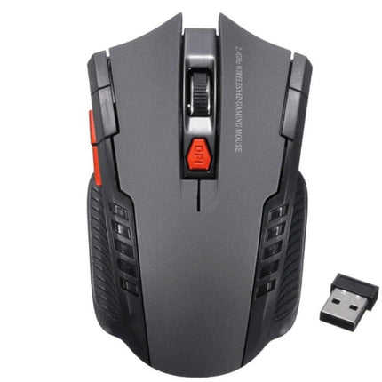 Wireless Mouse with Adjustable DPI for Everyday Office Work - black ergonomic wireless mouse with USB receiver