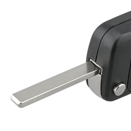 Opel Replacement Key Case with Foldable Blade and 3 Buttons - black replacement shell for Opel Chevrolet Buick, transfer electronics easily