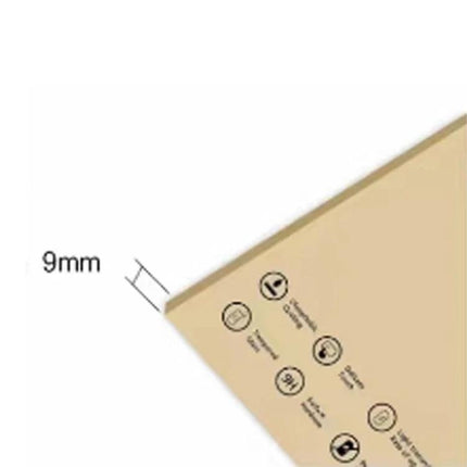 Kraft Paper Packaging Box for 11-Inch Tablets and Devices - 9mm kraft paper box with recycling icons, Grade A gray board protection