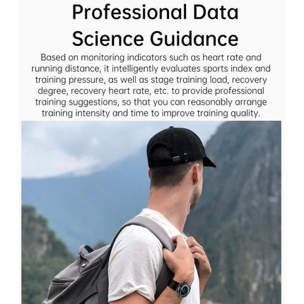 Experience Everyday Convenience with a HDT Smart Watch on wrist of hiker showing heart-rate tracking and call notifications
