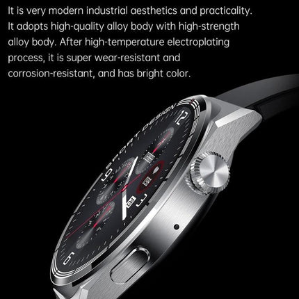 Experience Everyday Convenience with a HDT Smart Watch - sleek 1.6-inch full-touch alloy-body smartwatch showing call, heart-rate and message sync features