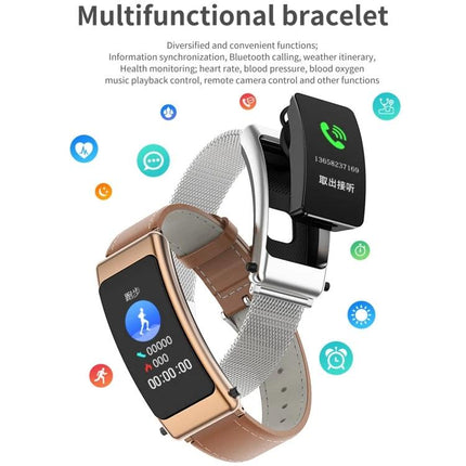 Daily Companion Smart Watch for Active Lifestyles - sleek dual-band fitness tracker showing heart rate, step count and call notifications