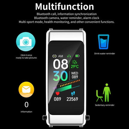 Daily Companion Smart Watch for Active Lifestyles - sleek activity tracker showing heart rate, steps, drink water and sedentary reminders