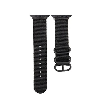 Black Canvas Buckle Watch Band For Apple Watch 41/45mm | Syndmart