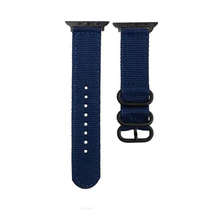 Black Canvas Buckle Watch Band For Apple Watch 41/45mm