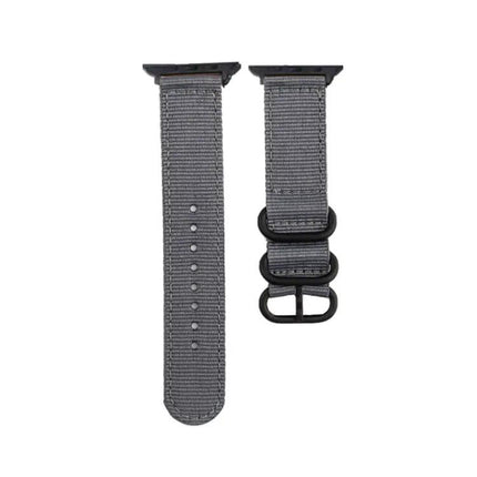 Black Canvas Buckle Watch Band For Apple Watch 41/45mm