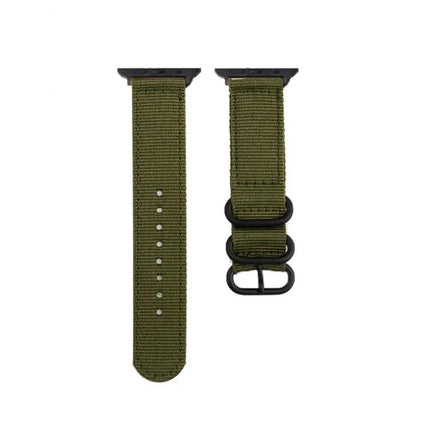 Black Canvas Buckle Watch Band For Apple Watch 41/45mm