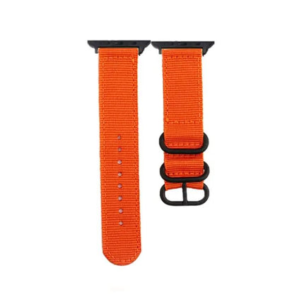 Black Canvas Buckle Watch Band For Apple Watch 41/45mm