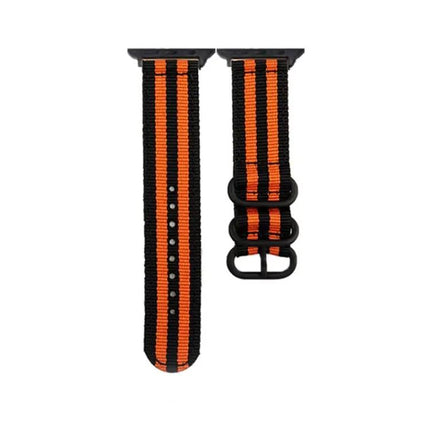 Black Canvas Buckle Watch Band For Apple Watch 41/45mm