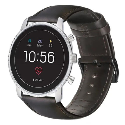 Genuine Oil Wax Leather Watch Band For Fossil And Huawei