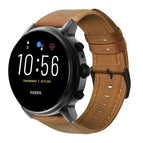 For Fossil Gen 5 Carlyle / Julianna / Garrett / Carlyle HR / Yellow Brown