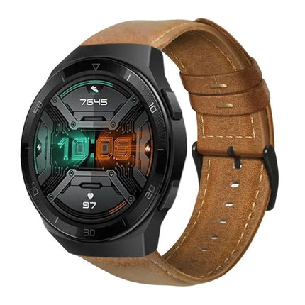 Genuine Oil Wax Leather Watch Band For Fossil And Huawei