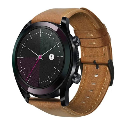 Genuine Oil Wax Leather Watch Band For Fossil And Huawei