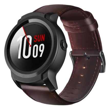 Oil Wax Leather Watch Band For Amazfit GTR 47mm TicWatch
