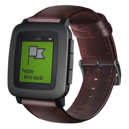 Oil Wax Leather Watch Band For Amazfit GTR 47mm TicWatch