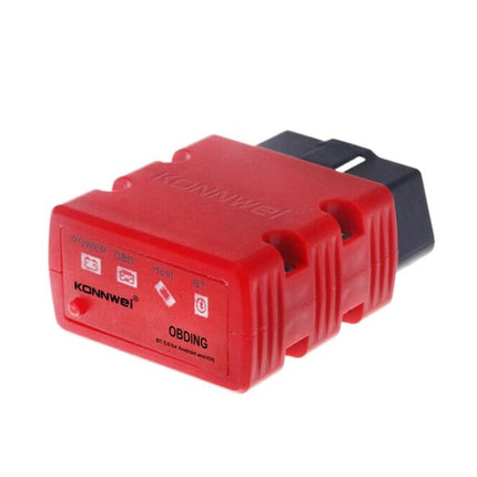 Practical KONNWEI Scanner for Everyday Vehicle Maintenance - red OBDII diagnostic plug for engine codes and real-time data