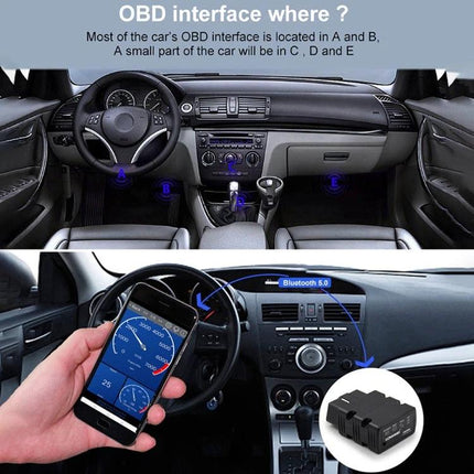 Practical KONNWEI Scanner for Everyday Vehicle Maintenance plugged into car OBD port showing phone diagnostics and dashboard