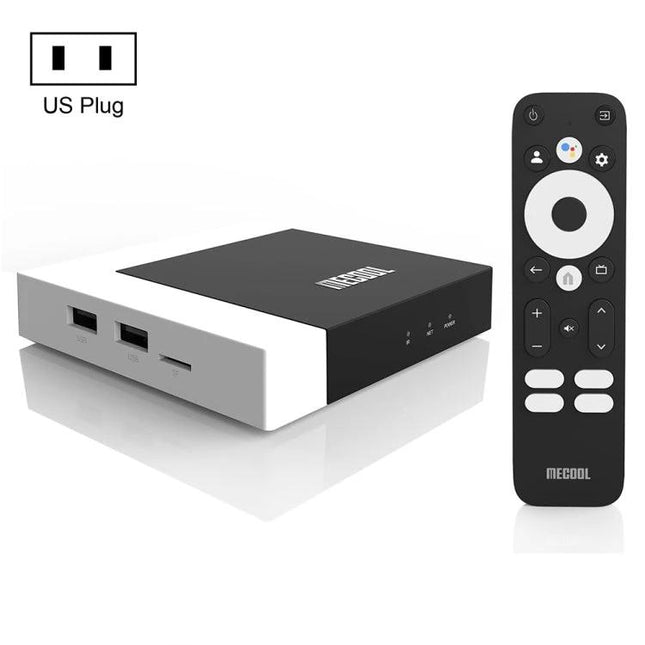 MECOOL KM7 Plus Android TV Box for Smart Streaming with remote and USB ports, Android 11 streaming and Chromecast support