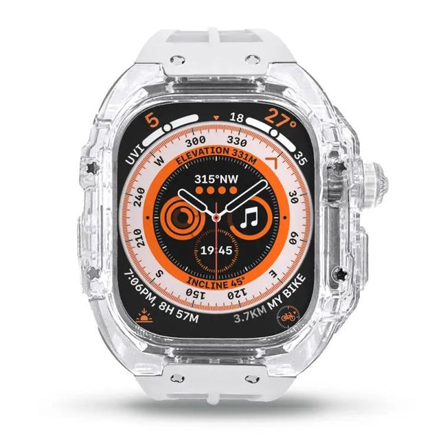 Fluorine Rubber Clear Armor Strap For Apple Watch Ultra 49mm | Syndmart