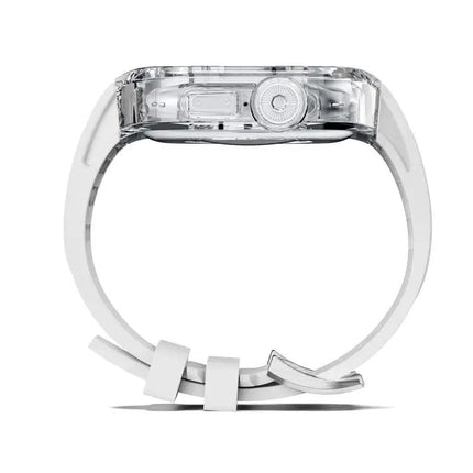 Fluorine Rubber Clear Armor Strap For Apple Watch Ultra 49mm