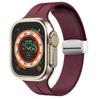 For Apple Watch Series 8&7 45mm / Wine Red
