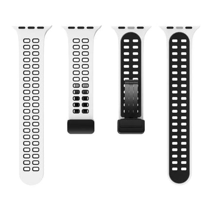 Silicone Magnetic Fold Clasp Apple Watch Band 45mm