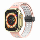 For Apple Watch Series 8&7 45mm / Pink White