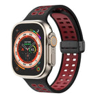 For Apple Watch Series 8&7 45mm / Black Red