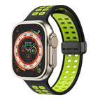 For Apple Watch Series 8&7 45mm / Black Fluorescent Green