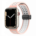 For Apple Watch Series 8&7 41mm / Pink White