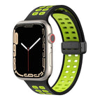 For Apple Watch Series 8&7 41mm / Black Fluorescent Green