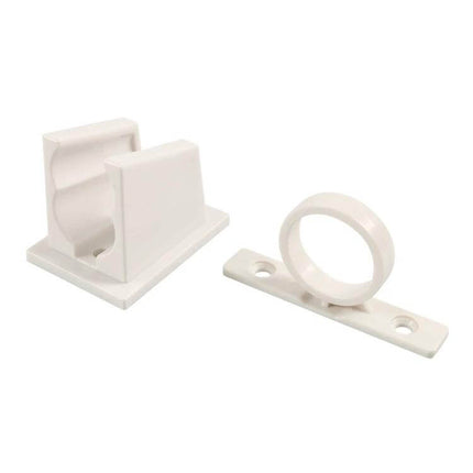 Flexible 1.5m Shower Pipe For Bathroom Use Easy Install - white ABS handheld shower hose wall outlet connector and bracket set