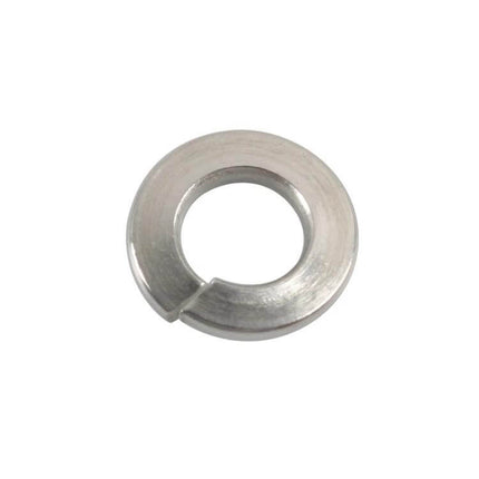 Stainless Steel Split Lock Washer Kit 6 Sizes single 304 stainless steel split lock washer close-up, corrosion resistant