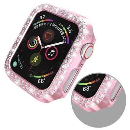 Double Row Diamond PC Protective Case For Apple Watch 44mm