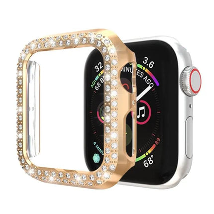 Double Row Diamond PC Protective Case For Apple Watch 44mm
