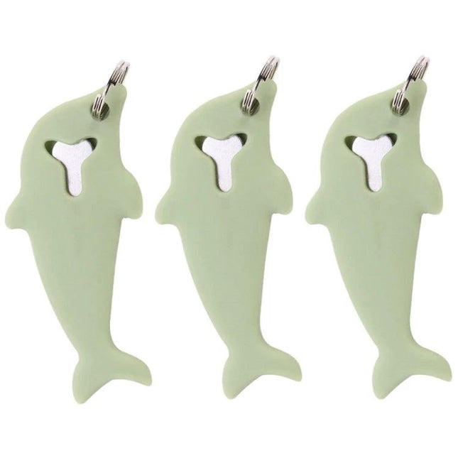 Dolphin-Shaped SIM Card Eject Tool Set for Smartphones - 3pcs dolphin silicone 2-in-1 eject needle keyring for safe SIM and memory card removal