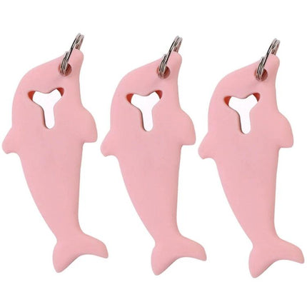 Dolphin-Shaped SIM Card Eject Tool Set for Smartphones 3pcs pink silicone dolphin keyring with 2-in-1 card removal needle