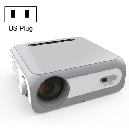 MECOOL KP1 Portable Smart Projector for Streaming Movies – white portable FHD LCD projector ideal for Netflix and family movie nights